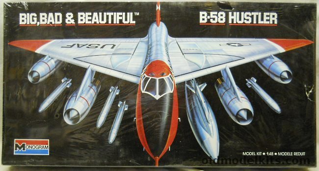 Monogram 1/48 B-58 Hustler Big Bad and Beautiful - 'Ginger' or 50660, 5705 plastic model kit